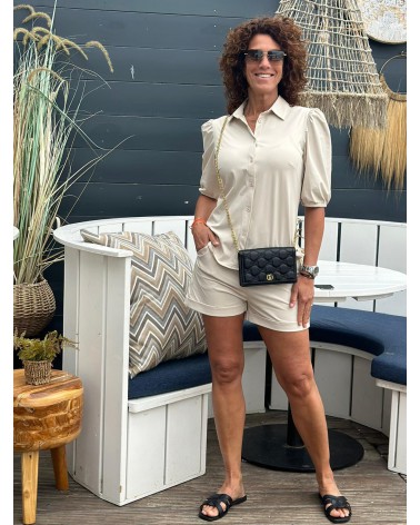 Kort broekje Short Ambika Travelstof Beige