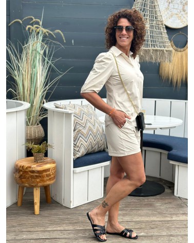 Kort broekje Short Ambika Travelstof Beige