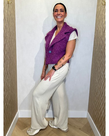 Damesbroek Beige Recht Model