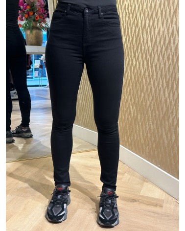 Toxik High Waist Skinny Broek Zwart