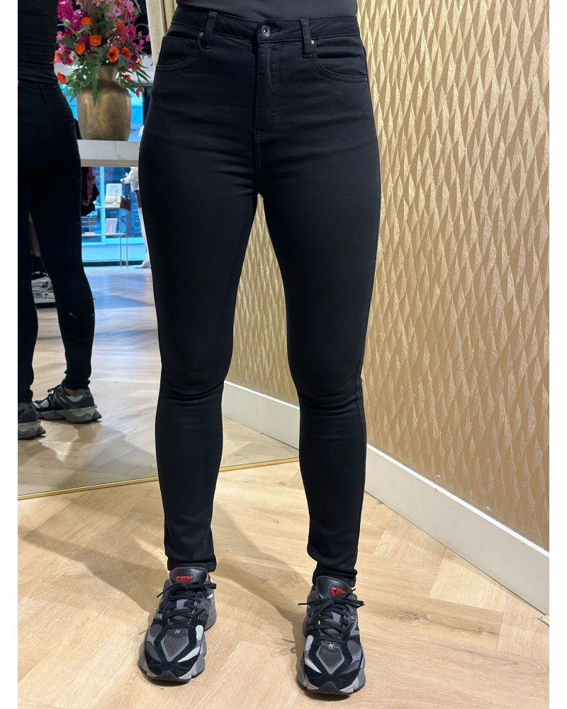 Toxik High Waist Skinny Broek Zwart