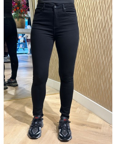Toxik High Waist Skinny Broek Zwart