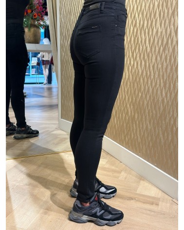 Toxik High Waist Skinny Broek Zwart