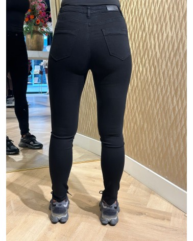 Toxik High Waist Skinny Broek Zwart