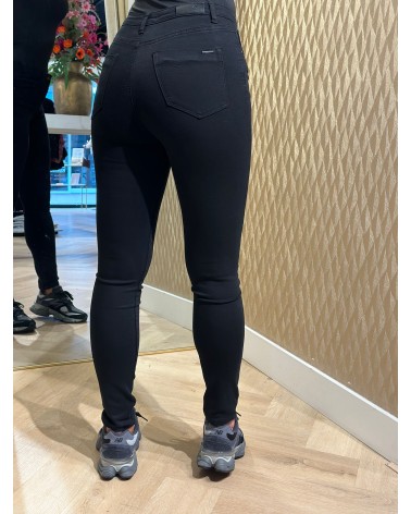 Toxik High Waist Skinny Broek Zwart