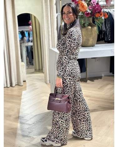 Broek Leopard Recht Model Zachte Stof