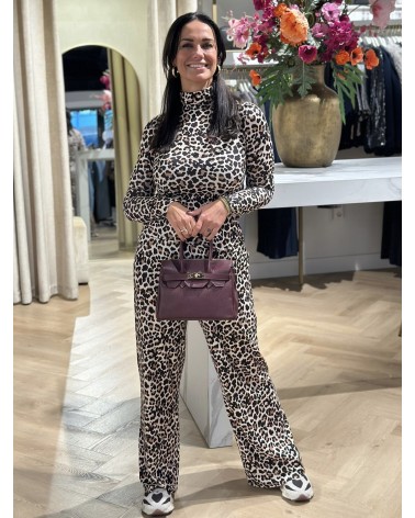 Broek Leopard Recht Model Zachte Stof