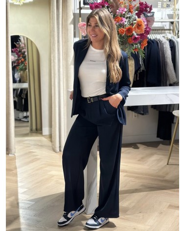 Blazer Tijdloos Model Navy Blauw
