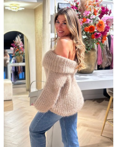 Off shoulder zachtaanvoelend one size damesmode