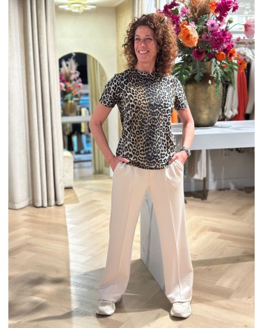Broek straight leg damesbroek joggingsstof comfy stylish