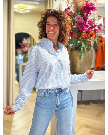 Blouse Reves Geborduurd Stripe Streep