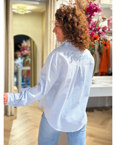 Blouse Reves Geborduurd Stripe Streep