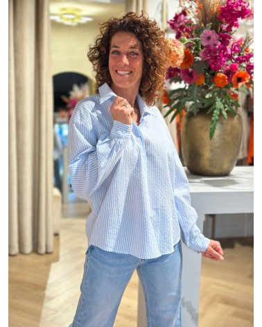 Blouse Reves Geborduurd Stripe Streep