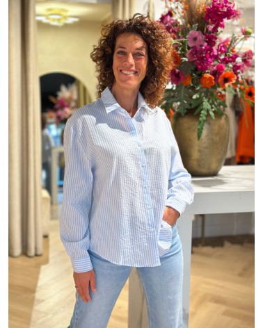 Blouse Reves Geborduurd Stripe Streep