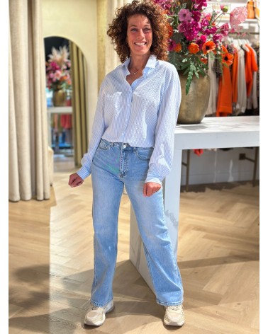 Jeans Queen Hearts Recht Model Lichte Wassing