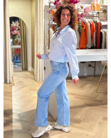 Jeans Queen Hearts Recht Model Lichte Wassing