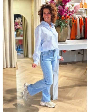 Jeans Queen Hearts Recht Model Lichte Wassing