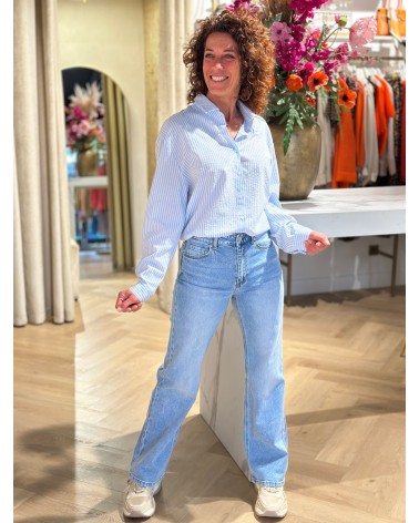 Jeans Queen Hearts Recht Model Lichte Wassing