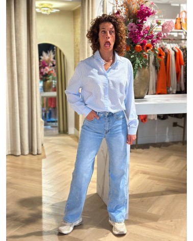 Jeans Queen Hearts Recht Model Lichte Wassing