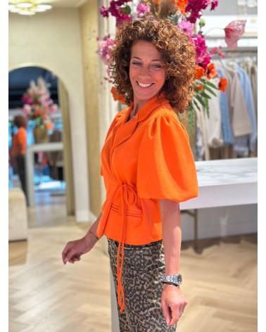 Blazer Suedine Oranje