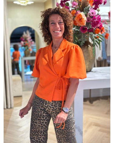 Blazer Suedine Oranje