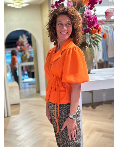 Blazer Suedine Oranje