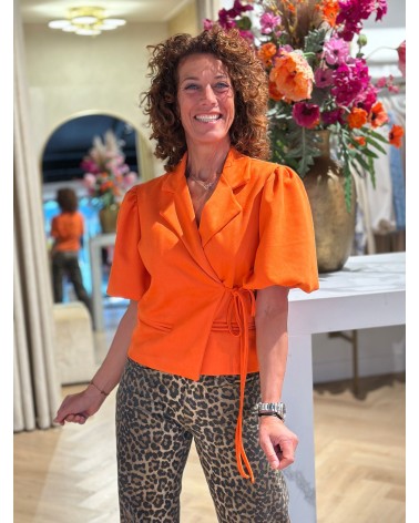 Blazer Suedine Oranje
