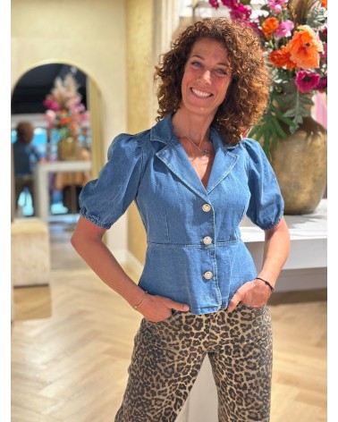 Top Ambika Denim Getailleerd