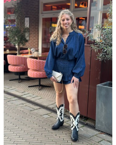 Set Carly Denim Donker
