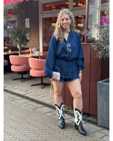 Set Carly Denim Donker