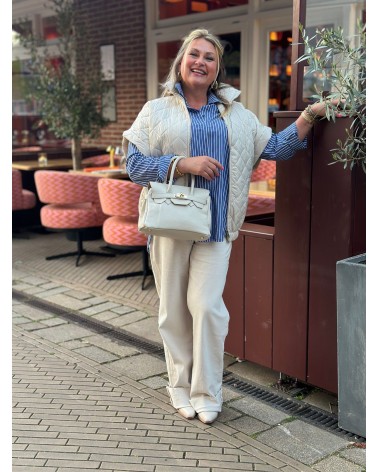 Blouse Streep Blauw