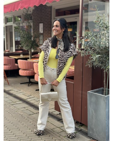 QH Jeans straight leg gerafelde onderkant
