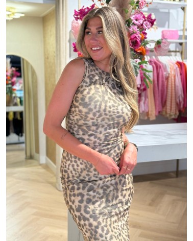 Jurk Mesh Leopard