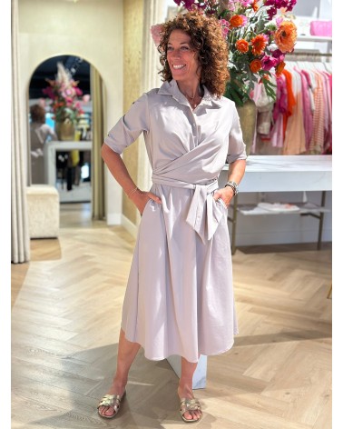 Jurk Fay Travelstof Taupe