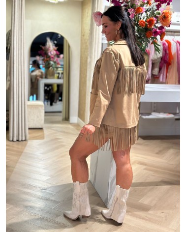 Rok met Franje Camelkleur