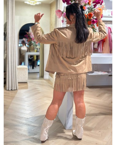 Rok met Franje Camelkleur