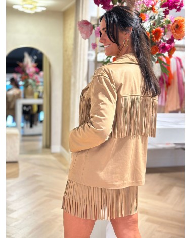 Rok met Franje Camelkleur