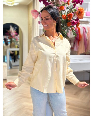 Blouse Stripe Butterscotch Geel