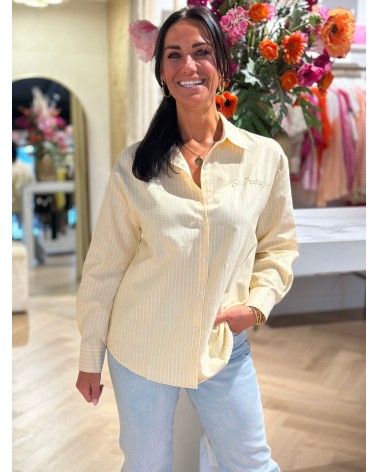 Blouse Stripe Butterscotch Geel