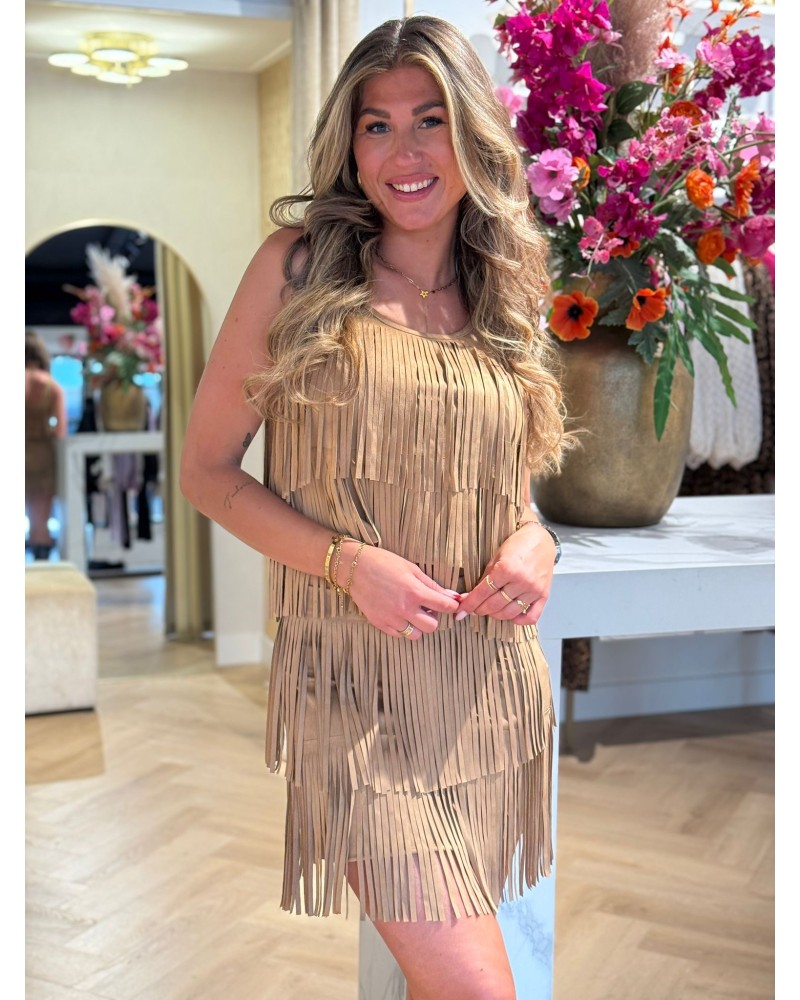 Jurk Franje Camel