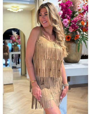 Jurk Franje Camel