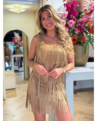 Jurk Franje Camel