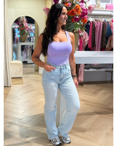 QH Jeans straight les gerafelde onderkant