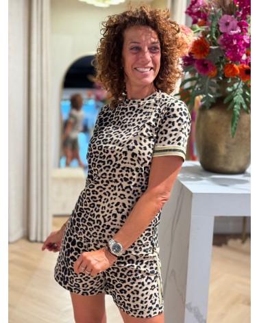 Short Jill Travelstof Leopard