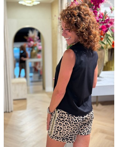 Short Jill Travelstof Leopard