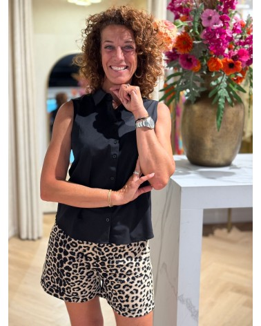 Short Jill Travelstof Leopard