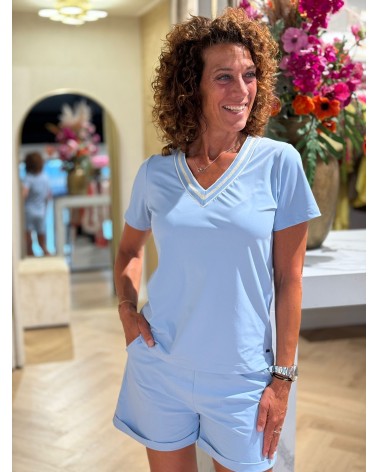 Short Jill Travelstof Baby Blauw