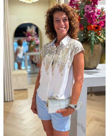 Short Jill Travelstof Baby Blauw