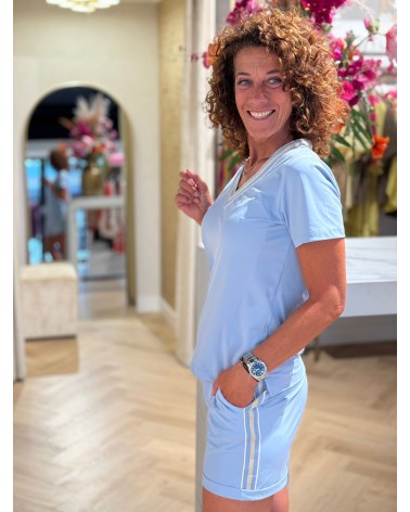Short Jill Travelstof Baby Blauw