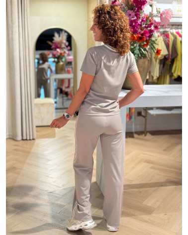 Broek Jill Travelstof Taupe